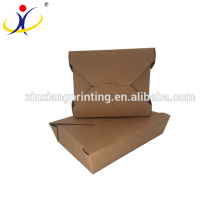 Caixa de comida de papel biodegradável, caixa de refeição de papel, caixa de papel ondulado de comida
